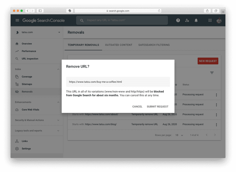 site:www.tatsu.comで検索したところ